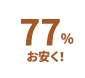 77%お安く！